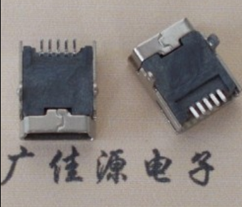 mini usb 5p接口 迷你 臥式插座 端子貼片 接插件